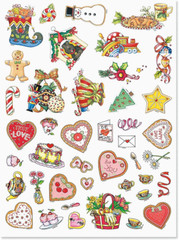 Mary Engelbreit Year-Round Holidays Sticker Variety Pack – 6 Sheets, 202 Assorte
