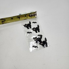 Sandylion vintage 3D black cat bats Halloween new NOS