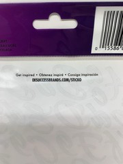 NOS Sticko Alphanumeric Stickers Brush Stroke Gold Script Metallic 82 Pieces