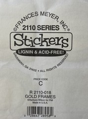 GOLD FRAMES Stickers(4pc) Frances Meyer•Household •Family•Portrait ￼•Decorative•