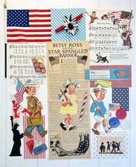 VTG Americana Ephemera July 4th Patriotic 30+ Pcs Junk Journaling Scrapbooking