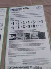 2″ VINAL STICKERS LETTER AND NUMBERS COMBONATION PACK GENERAL USE AS SHOWN