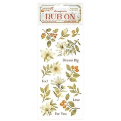 Stamperia Whispering Woods 4×8.5 Rub-Ons – Magnolia, DFLRB184