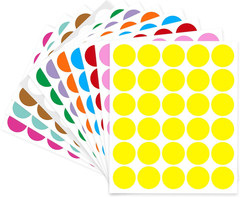 1 Inch round Label Removable Color Code Dot Stickers,Garage Sale Sticker Price T