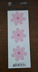 Pebbles Inc. Duplicates cardstock stickers~ daisy pink dot ~ Scrapbooking Crafts