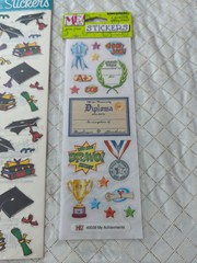 2 Brand New Packages Graduation Scrapbook Stickers, Frances Meyer, Dimensions