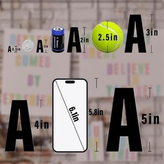Versatile 10 Sheet Letter Sticker Kit – 1550 Vinyl Decals for Creative Use