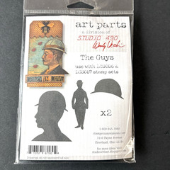 Art Parts Wendy Vecchi The Guys Chipboard MDF Studio 490 Mixed Media Men Hat