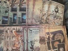 100 PC Ephemera Paper Packs Mystical Magical Notes New