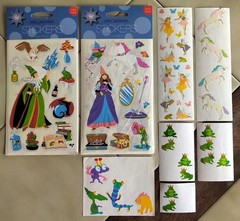 Lot of MRS. GROSSMAN’S Fantasy Wizard / Fairies / Unicorns / Princess Stickers