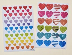 Valentine’s Day /Love / Sticker sheet. Lot Of 2.