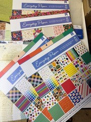 Large Scrapbooking Paper & Craft Supplies Lot – Cardstock, Glitter Sheets, Album