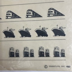 Prestype Letraset Style Sheets Buses Trains Airplanes Cars Transportation