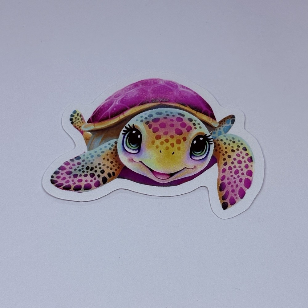 Cute Smiling Sea Turke Animal Love Sticker Vinyl Decal Journal Wall Decor Tc6
