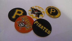 Pre Cut One Inch Bottle Cap Images! Pittsburgh Pirates Free Shipping!