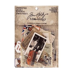 Ephemera Pack – Snippets by Tim Holtz 3/8″ to 3″ in height, Multicolor