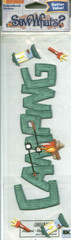 Camping Flashlight Lantern S’mores Sticko Sew Whats Embroidery Title Stickers