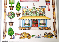 Creative Imaginations Home Improvement Die Cut Punch Out Renae Lindgren 2003 NOS