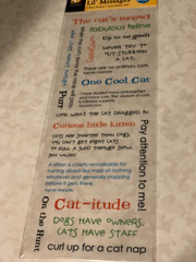 AMERICAN TRADITIONAL DESIGNS LIL’ MESSAGES ‘PAWS AND CLAWS CAT MESSAGES 20PCS