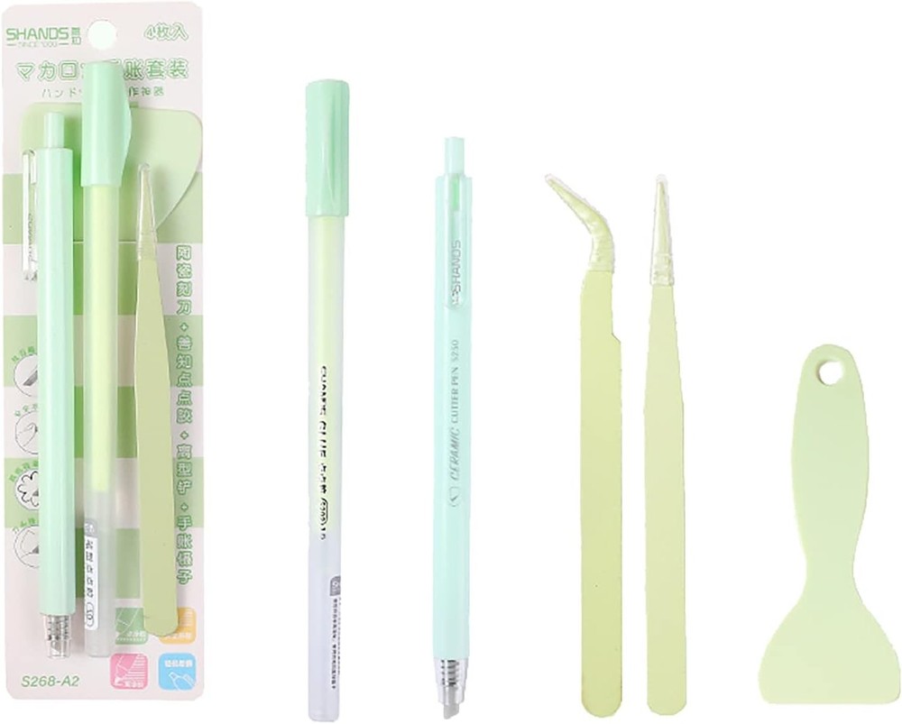 Doraking Scrapbooking Tool Set Glue Pen Ceramic Cutter Tweezers Shovel Crafting