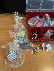 Organizer Box Of Brand New Brads:Flowers, Hearts, Birthday, Music Notes, Kitchen