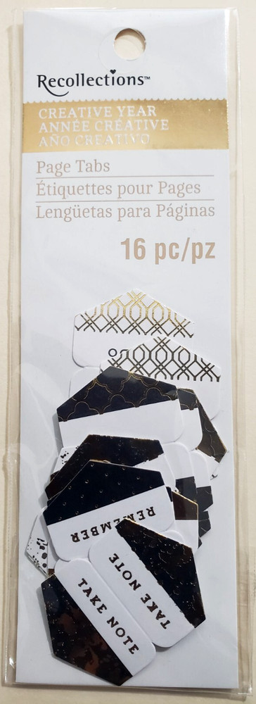 Recollections CREATIVE YEAR Page Tabs – TAKE NOTE- 16 ct