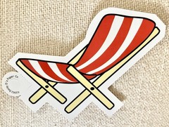 Cute BEACH Theme Dimensional Stickers AND Die-Cut~ 3 PIECE LOT~ ALL NEW