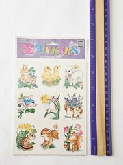 Vtg Easter Spring Stickers LOT Paper Magic Group Eureka NIP Animals Bunny Duck