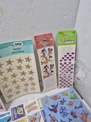Lot of Vintage 1990s Y2K Collectible Stickers Sheets Highlight/Shapes/Other