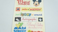 SandyLion Disney Phrase Sheet Theme Park DSCB43 Stickers