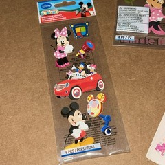 Disney Clubhouse Scrapbook Stickers Lot Minnie Mouse And Rapunzel Princess