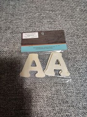 Hobby Lobby Woodpile 1.75” Wood Letters (4 Pieces Of Letter A) Still Sealed New