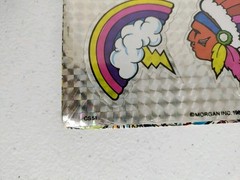 Vintage Stickers Mark 1, Chrome Prism CS51, Pegasus, Rainbow, Butterfly, NA,RARE