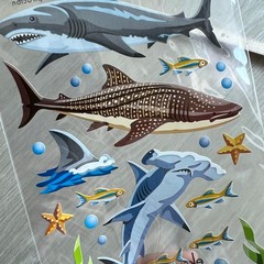 Sharks Sticker Sheet Sticko Scrapbooking Journaling