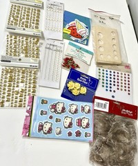 Huge Lot Craft Supplies Sewing Supplies Hair Accessory Making Scrapbook
