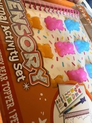 Gummy Bear Squishy Fidget Toy Notebook Journal Pen Topper Stickers Kids Sensory