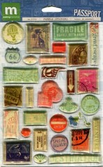 Lot of 11 Travel & Vacation scrapbook stickers – Jolees, Sticko, Recollections