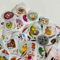 various animals etc Sticker For packaging Random 5pc NEW from Japan　5枚　ステッカー　シール