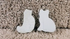 1983 Imperial Kittens Cats Eighteen Used Puffy Stickers Orange & Black Tabby