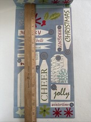 Christmas Sticker ROLL NRN Designs Scrapbook Stickers Tags Phrases Holiday