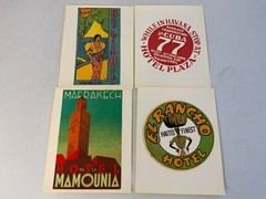 Luggage Label Stickers 20 Pack Travel Sunny Chimes Warm Tropical Destinations