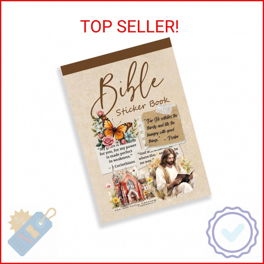 Bomichi 350+Pcs Christian Stickers Book – Jesus Bible Stickers