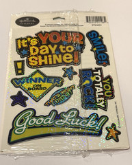 Hallmark Stickers Moveable Decorations Your Day to Shine Totally Rock Winner USA