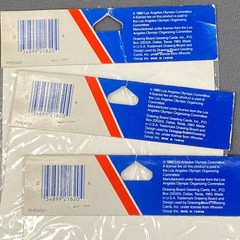 Vtg Drawing Board 3D Perk-Up Puffy Stickers 80s L.A. Olympics Uncle Sam Sports