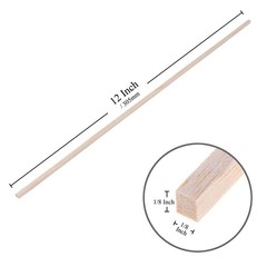 Balsa Wood Sticks 1/8 Inch Square Dowels Rod Strips 12″ Long – Pack of 50 by …