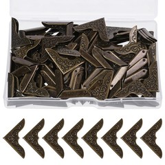 80 PCS Iron Book Corner Protectors, Vintage Metal Corners, for Evergreen