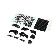 Losi Black Plastics w/Wraps PM-MX/SM LOS260006 Electric Car/Truck Option Parts