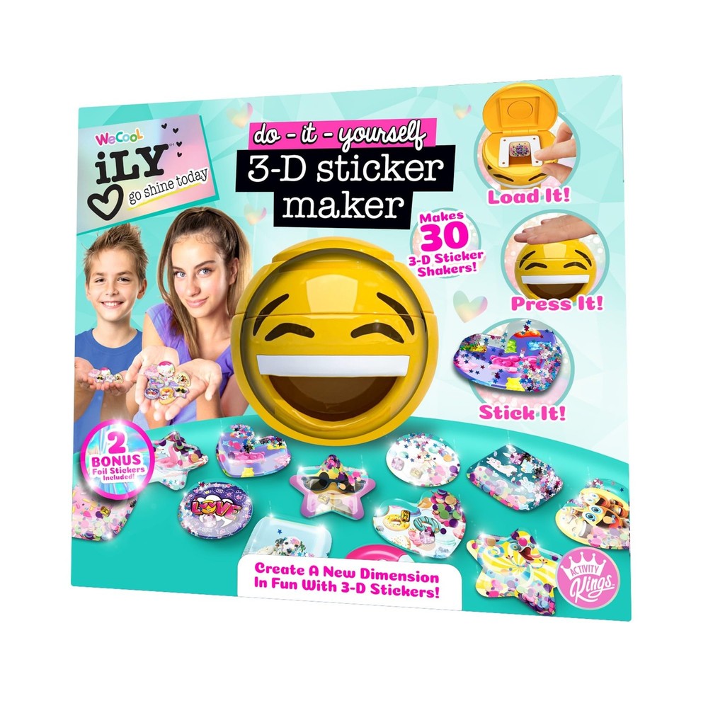ACTIVITY KINGS ILY DIY 3D Sticker Maker – Arts & Crafts Kit for Kids Ages 6+ …