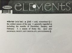 WINTER CLEAR SHEET Aprox.5-1/4″x 6-3/4″Daisy D’s•Elements•Christmas Snow•Holiday