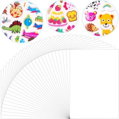 Beyumi 30 Packs Sticker Collecting Album Pages, Reusable Double-Sided Release